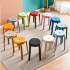Wholesale Colorful Dining Stackable PP Plastic Seats Stool