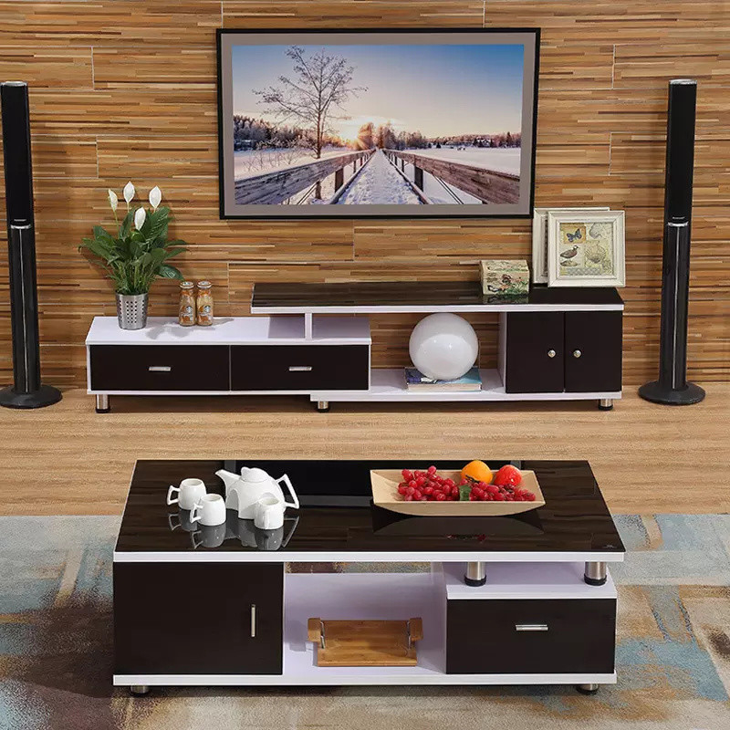 Scratch Resistant Home Centre Coffee Table TV Cabinet Set ISO 9001 Approved