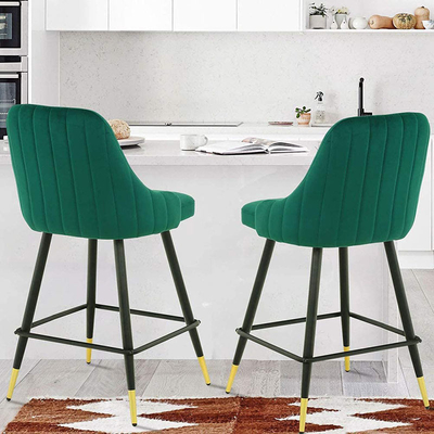 Lüks Restoran Modern Flanel Yemek Sandalyeleri Ayarlanabilir